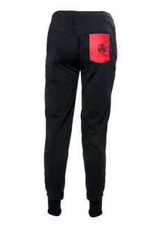 Fortissima Joggingbroek - Dames - Drenthe - Zwart/Rood