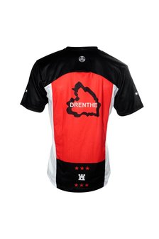 Fortissima Runningshirt - Heren - Drenthe - Zwart/Rood